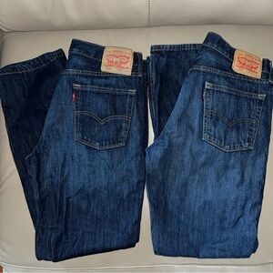 Levi's Men's Straight Jeans - Dark Blue